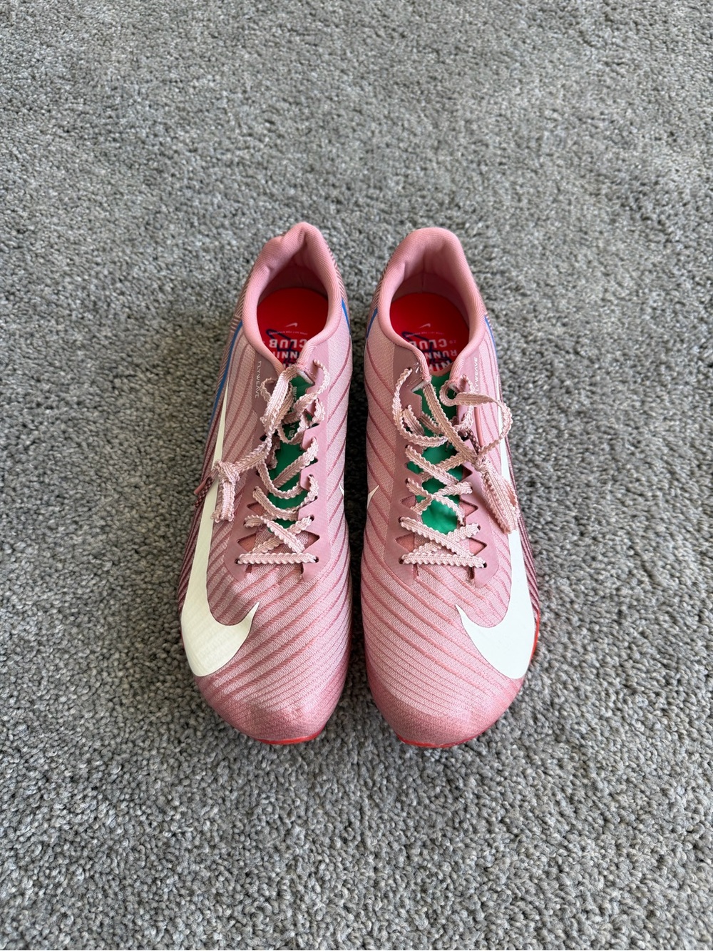 Nike Air Zoom Maxfly 2 Pink Flyweave Track Spikes Sz 11